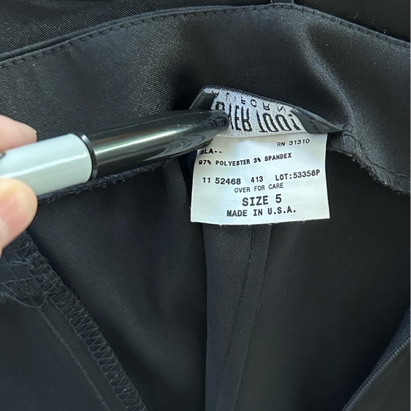 Vintage 90s Y2K Homecoming Dress Black Sparkle Prom Formal Sz XS Whimsygoth - Picture 8 of 11